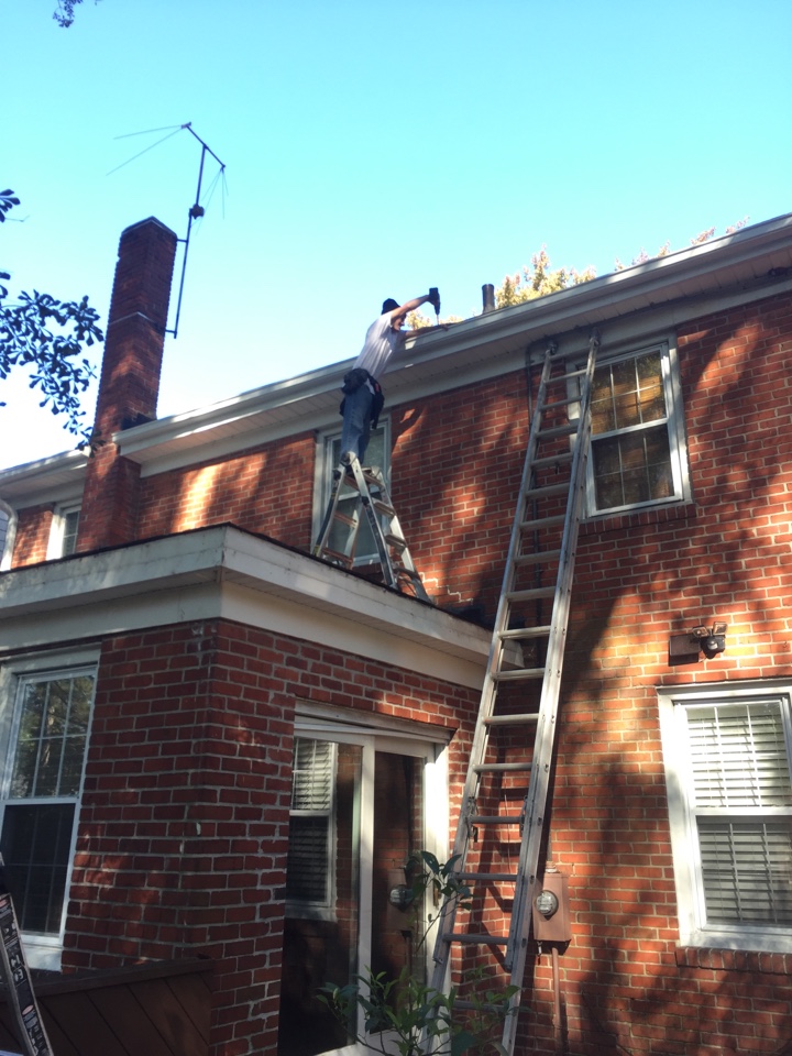 Norfolk, VA - Installing Rainpro gutter with Microguard. Norfolk, VA - Installing Rainpro gutter with Microguard.