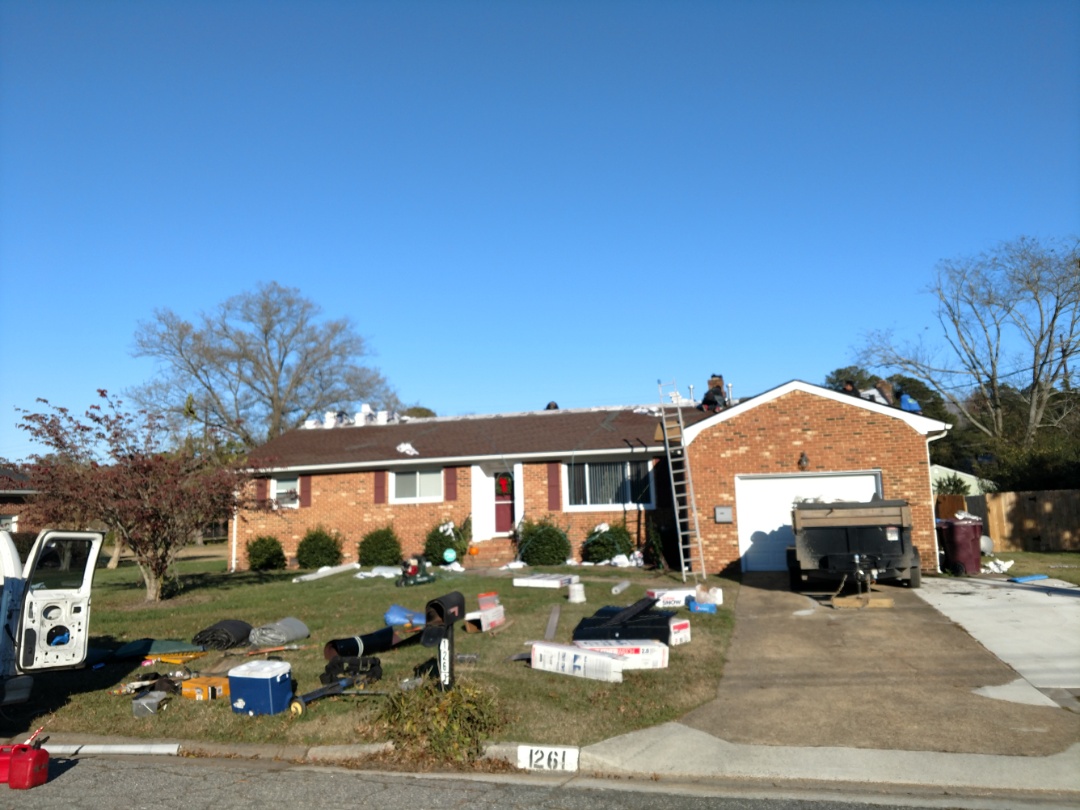 Chesapeake, VA - Install another great Golden pledge roof. Timberline HD Hickory color with lifetime material and 25 year labor warranty. Chesapeake, VA - Install another great Golden pledge roof. Timberline HD Hickory color with lifetime material and 25 year labor warranty.