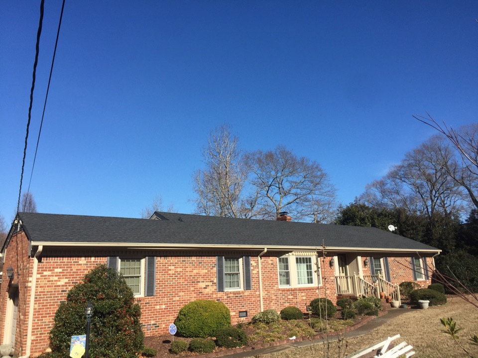 Suffolk, VA - Installed new LeafGuard gutters. Suffolk, VA - Installed new LeafGuard gutters.