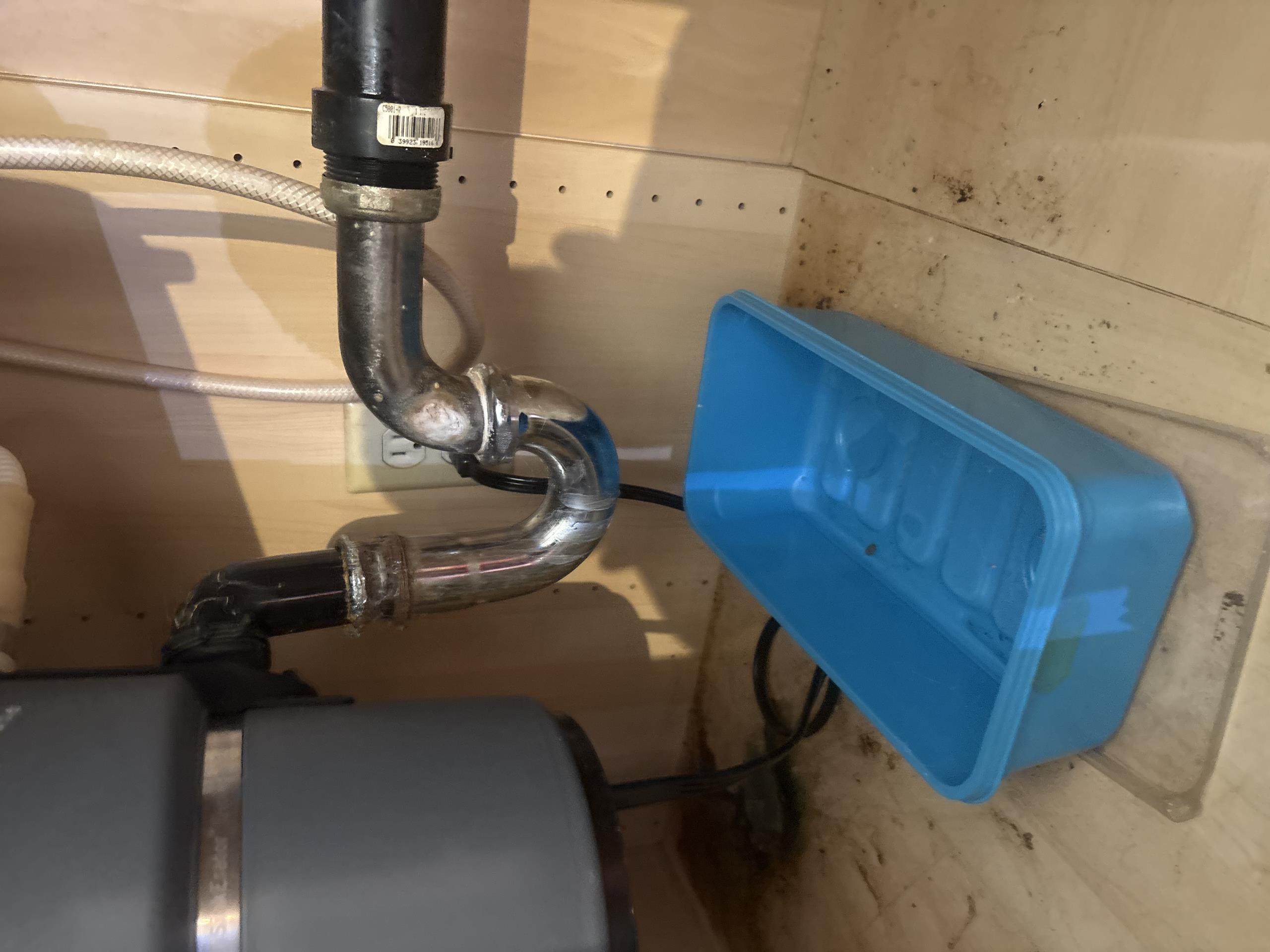 I went out to a customer's home to inspect a leak from the sink. Upon inspection, I found that there were two leaks, one on the ABS and another on the kitchen sink. The P-trap was leaking. I will need to replace the P-trap. The customer approved the estimate and proceeded with the repair.