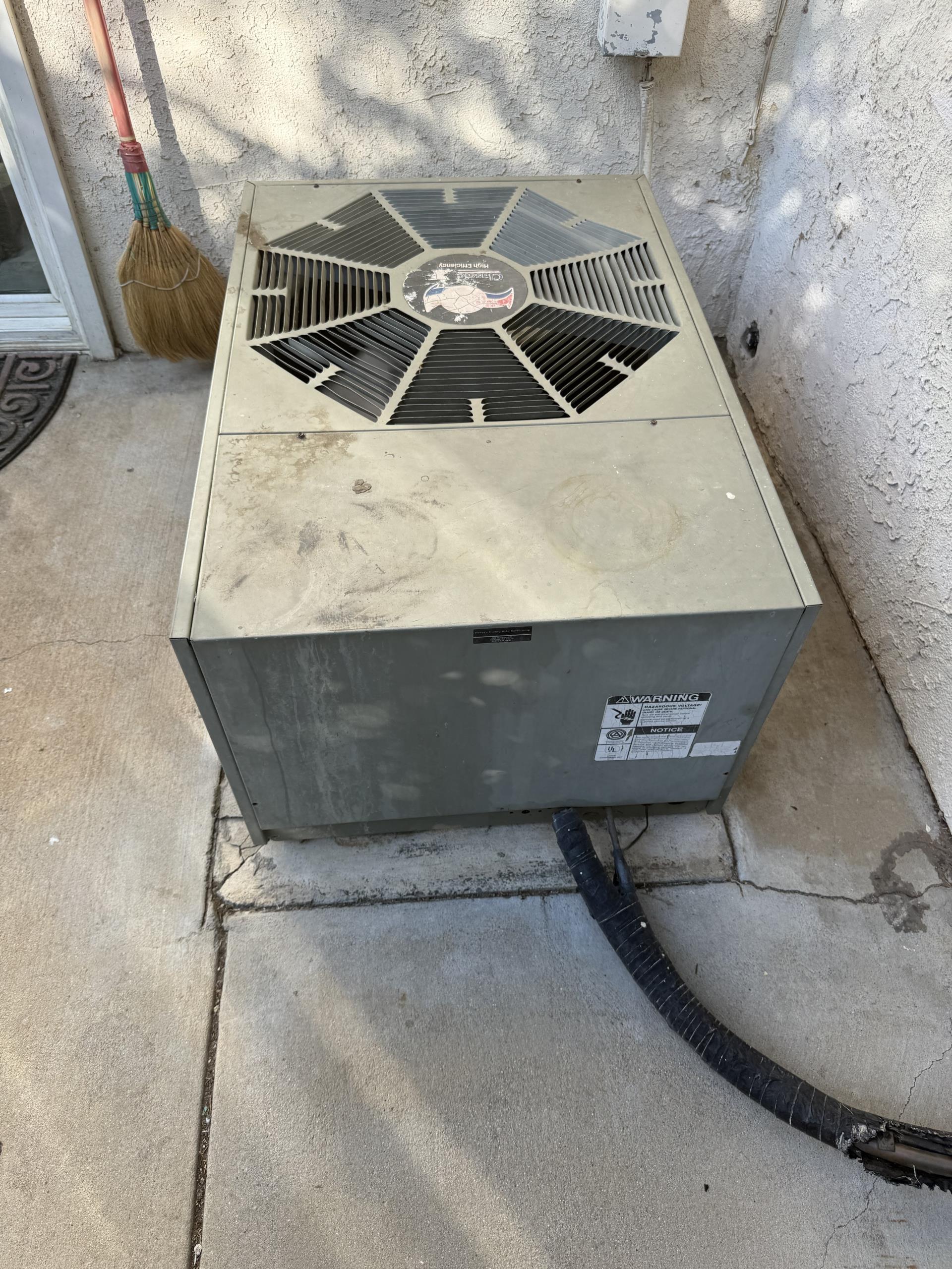 I arrived at the customer's home to diagnose a problem with their air conditioning system. The customer reported that the system was blowing warm air instead of cool air. I checked the thermostat and found that it was set to "cool," but the system was not producing any cool air. I inspected the condenser unit and found that the suction line was warm. I checked the gauges and found that the suction and discharge lines were both reading -12 psi. I explained to the customer that the system was a rectangular R-22 system and that I could check for leaks using bubbles, which would cost $500. The customer asked if it would be possible to simply add Freon and see how long it would last. I explained that due to the negative pressure state, the Freon would not last more than an hour and advised against wasting money. I suggested that we could locate the leak and, if it was repairable, proceed with the repairs; otherwise, the system would need to be completely replaced.