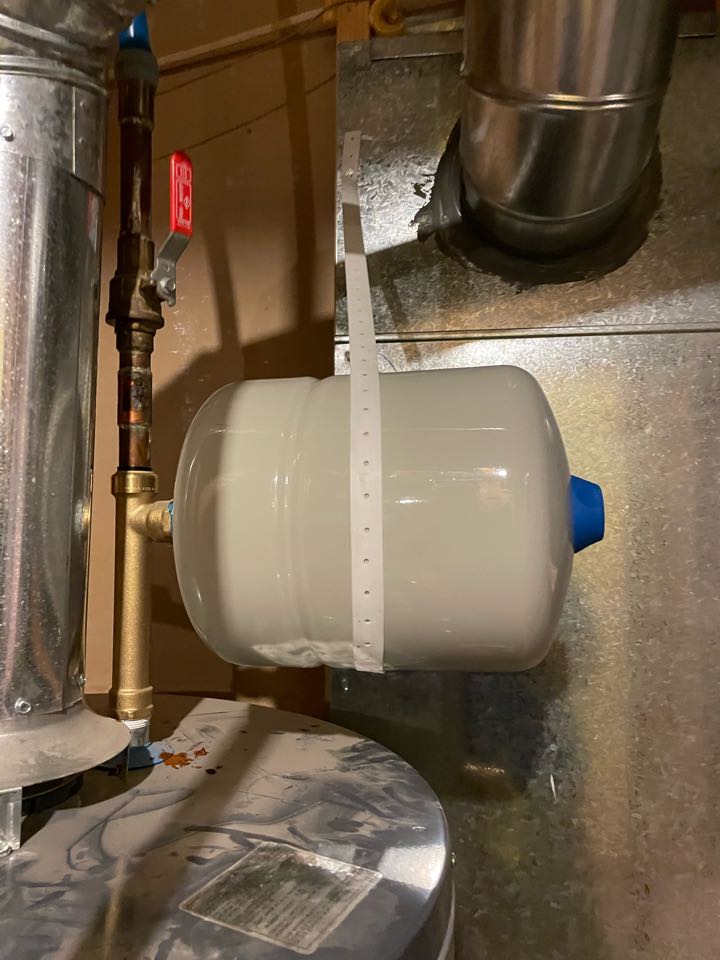 Larkspur, CO - Plumber to come out and install new PRV, T&P, Expansion tank as well run a drain line from the water heater pan to the floor drain 