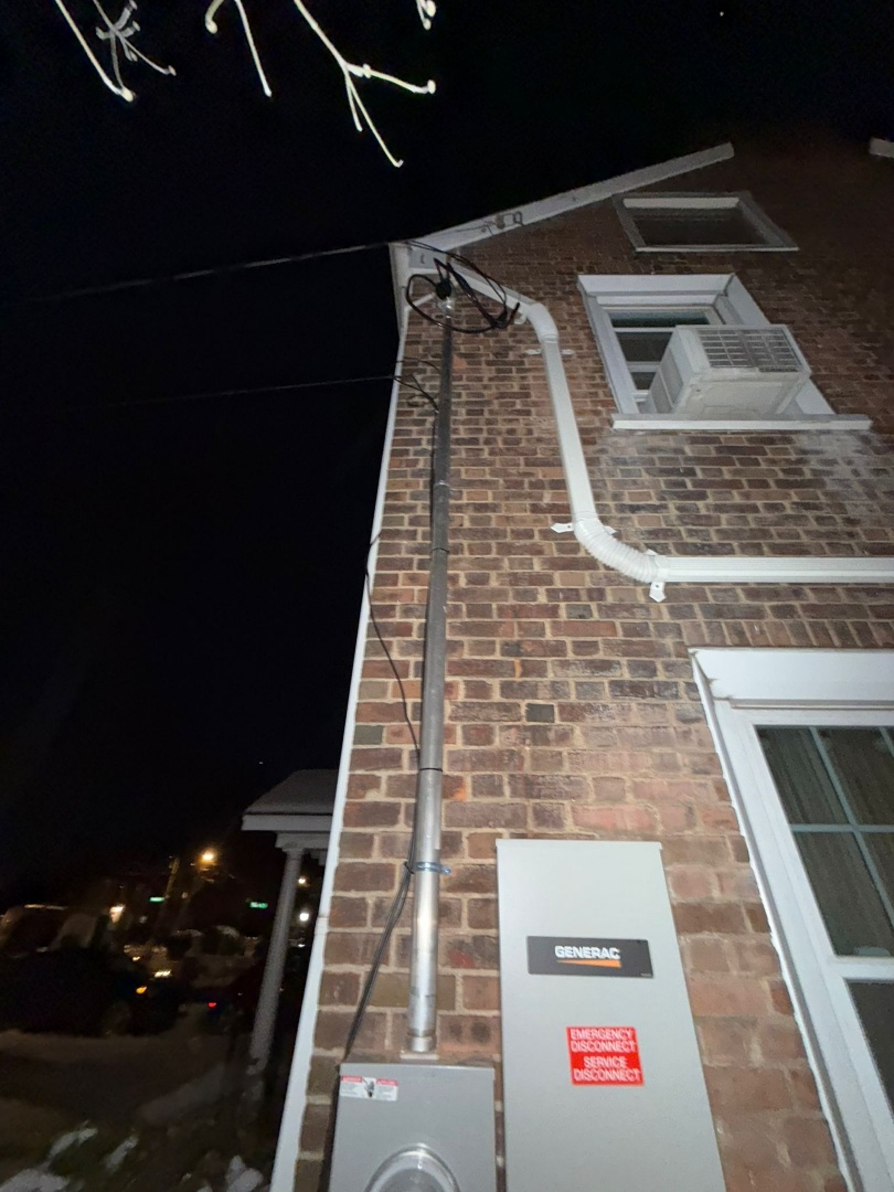 Service upgrade from 100 amps to 200 amps and a new Generac 200 amp automatic transfer switch installed with a new 24kw Generac Home Standby Generator.  Never feel Powerless again!  Installed in Woodbridge NJ