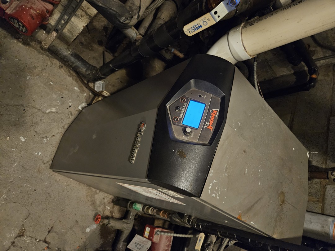 Replaced inducer motor and performed maintenance on a Lochivar Knight floor mount high efficiency boiler!