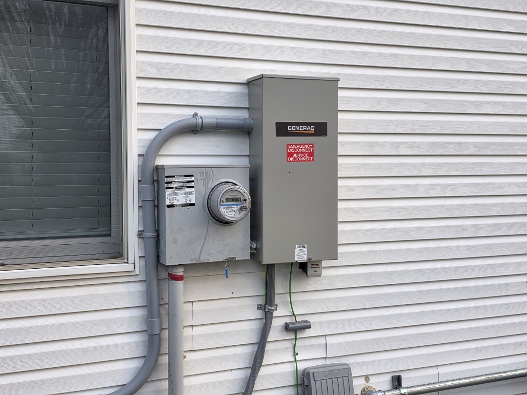 New 26kw Generac Generator with 200 amp whole-house transfer switch and 3 Load Management Modules.  Never feel Powerless again in Millstone NJ!