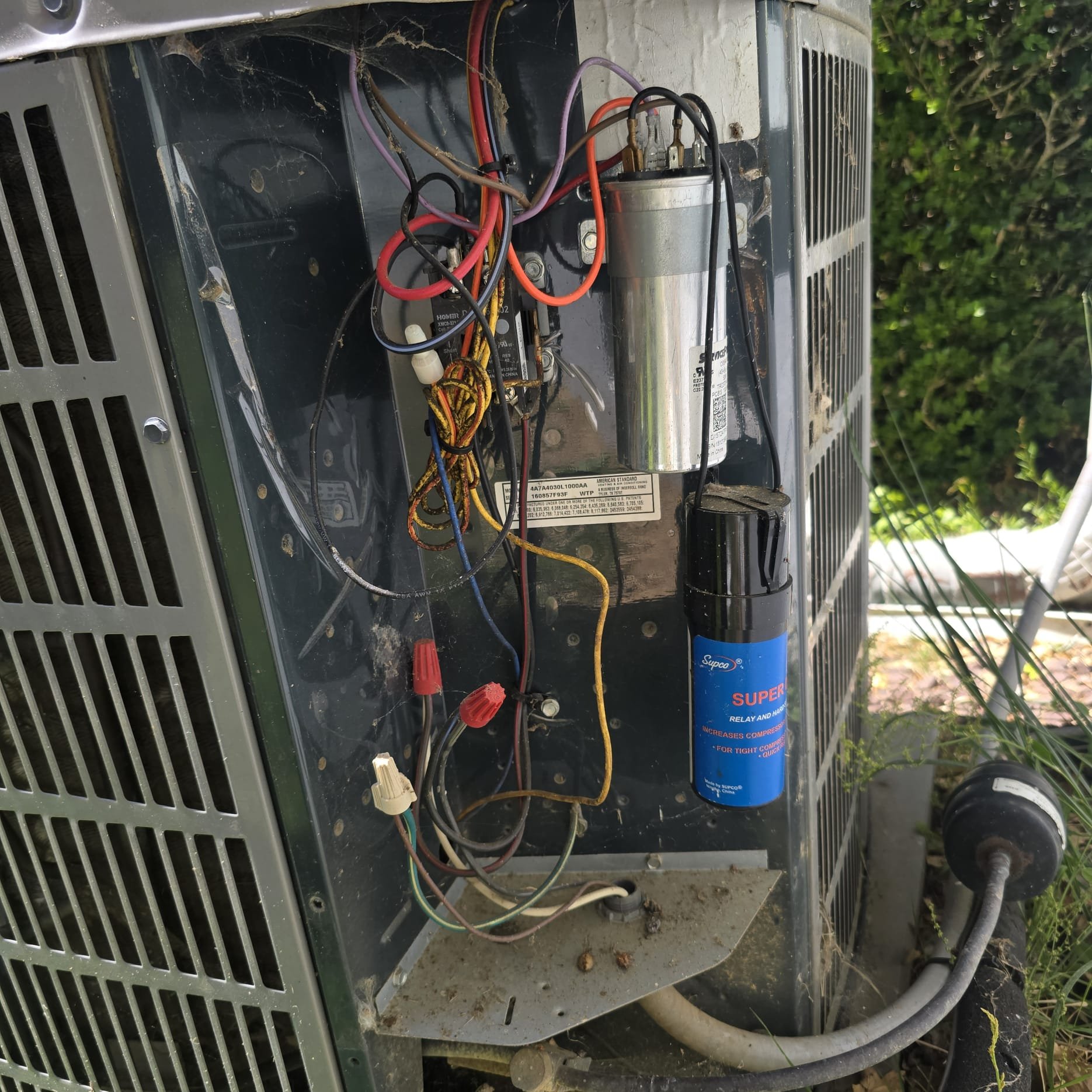 During the AC inspection, the Delta T reached 14 degrees, below the manufacturer's 20-degree specification. The filter was installed incorrectly, which was corrected, and the homeowner was informed. Voltages and amps for both indoor and outdoor units were within range. The outdoor unit operated in cooling mode, but low and high-side pressures indicated a potential leak. A leak search is recommended, with repairs to be charged separately. Refrigerant was not added today. The platinum plan offers twice-yearly tune-ups, discounted repairs, and optional IAQs for $395.40 annually.
