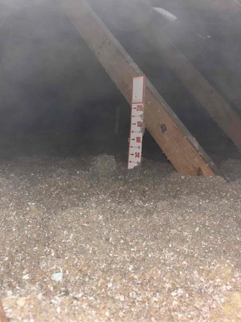 ran bath fan to soffit and blew attic insulation to r38