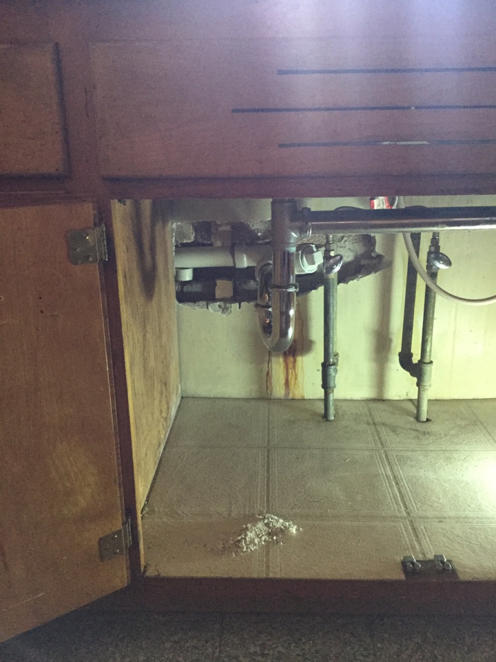 Install new kitchen stack into overhead,install new sump pump, Install new kitchen stack into overhead,install new sump pump,