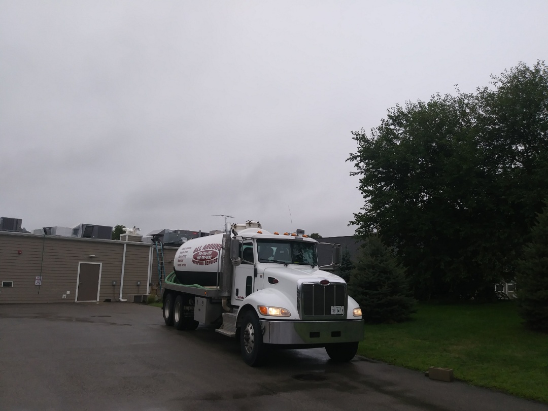Pump and clean outside grease trap
