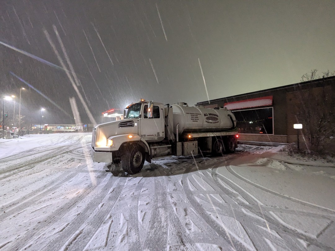 pump and clean outside grease trap 