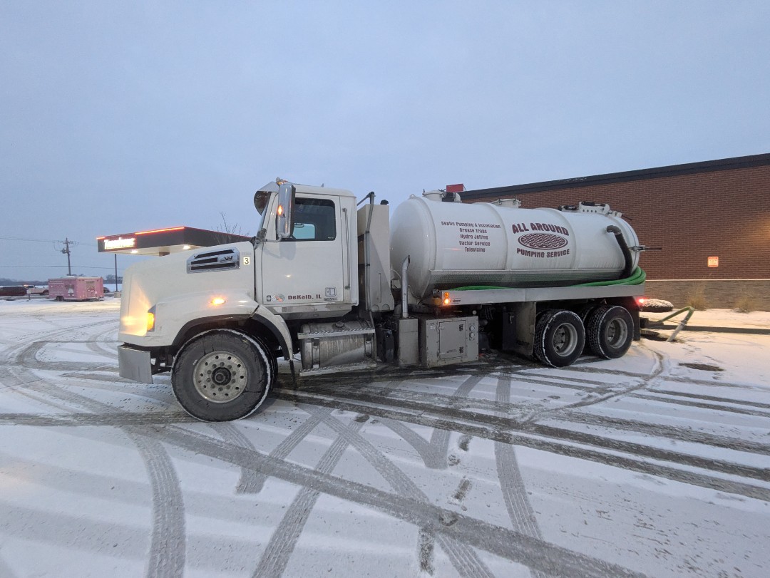 pump and clean outside grease trap 