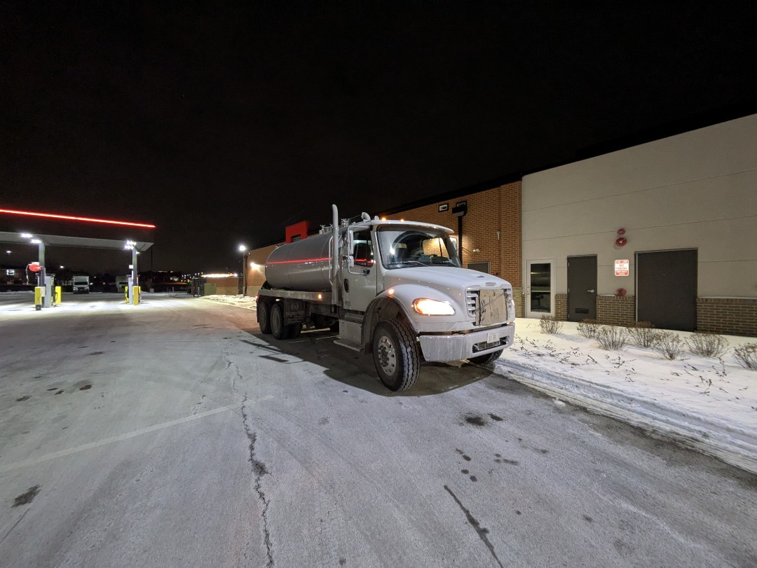 pump and clean outside grease trap 