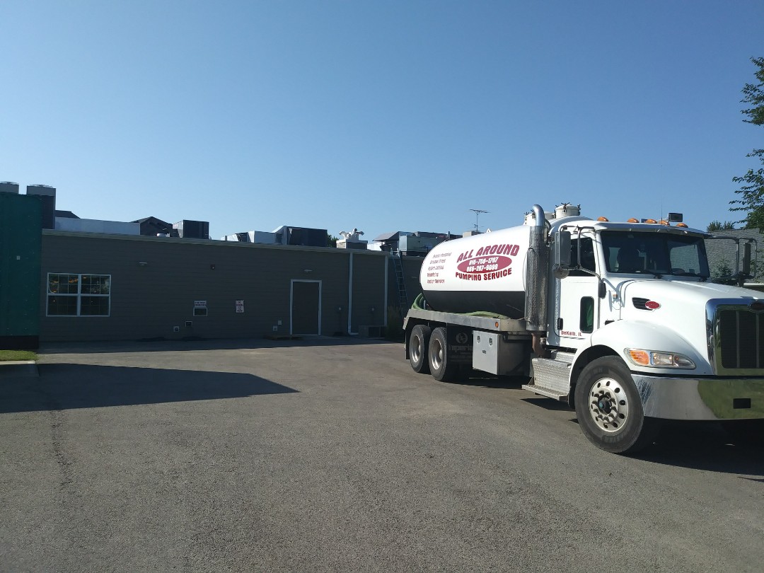 Pump and clean outside grease trap