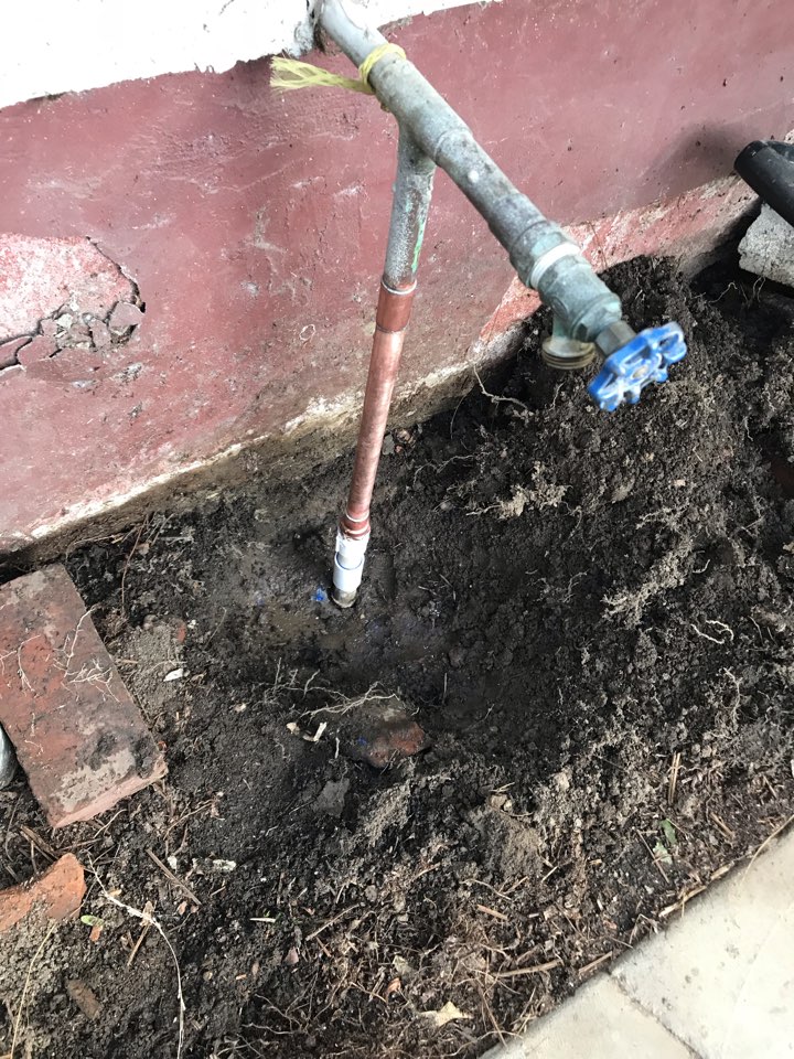 Fixed water main leak.