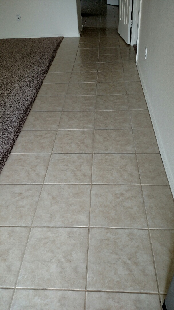 Cleaned carpet, tile & grout for a new PANDA family in Surprise, AZ 85379.