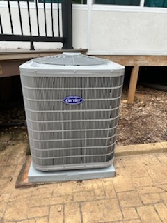 Smyrna, GA - Installed new Carrier 16 seer condenser with Carrier 2stage variable speed gas furnace Aprilaire media filter and turned furnace to face the front for servicing 