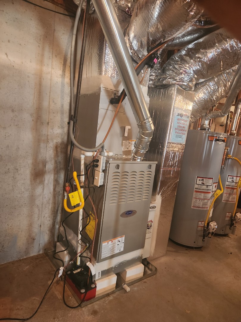 Marietta, GA - Installed 2 new Carrier Infinity 5 stage condensers Carrier Infinity 2stage variable speed gas furnaces Infinity Mytouch WIFI Thermostats and Aprilaire media filters 