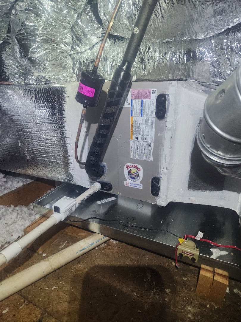 Marietta, GA - Installed 2 new Carrier 15 seer condensers with Carrier gas furnaces and Aprilaire media filters 