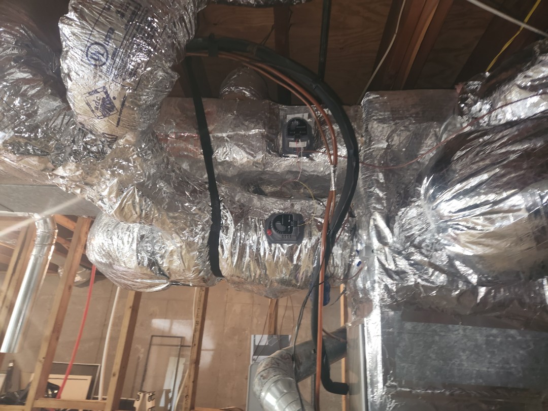 Marietta, GA - Installed new ductwork and Honeywell zone system for basement 