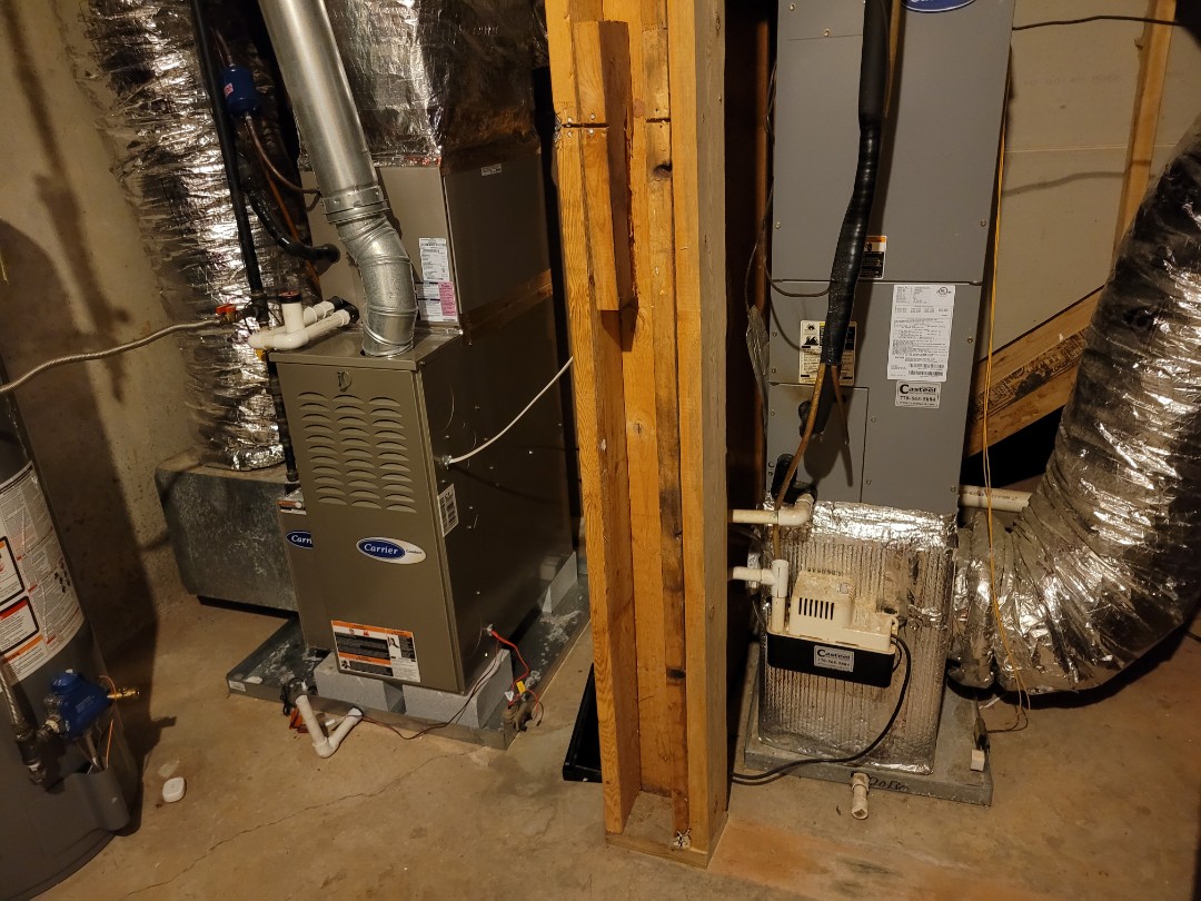 Acworth, GA - Performed Heat Maintenance on 2 Carrier Furnaces and 1 Carrier HP. Acworth