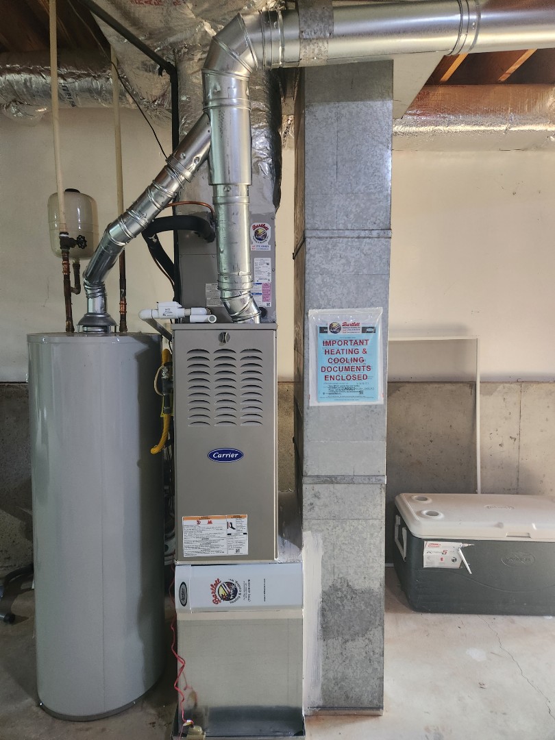 Smyrna, GA - Installed new Carrier 15 seer condenser with Carrier gas furnace Ecobee Wifi Thermostat and Aprilaire media filter 