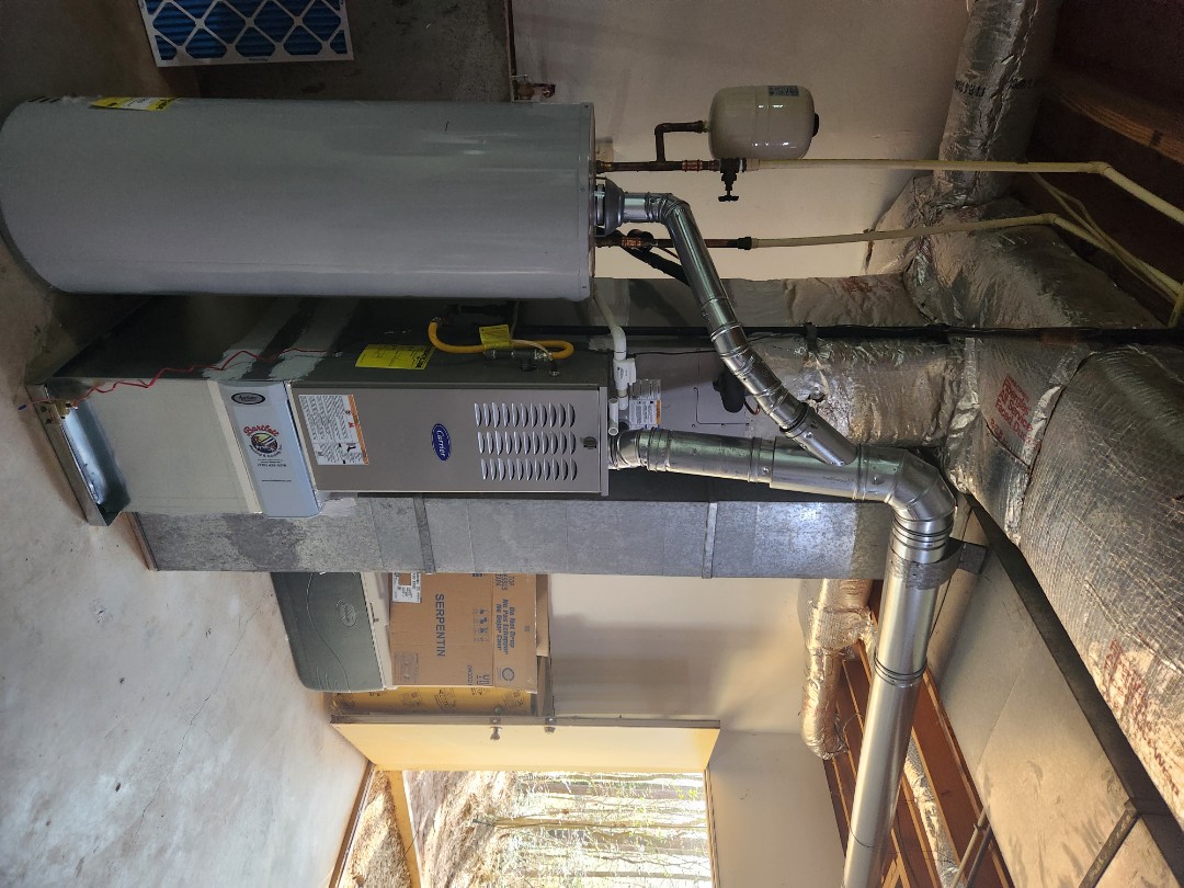 Smyrna, GA - Installed new Carrier 15 seer condenser with Carrier gas furnace Ecobee Wifi Thermostat and Aprilaire media filter 