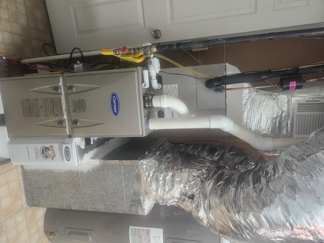 Marietta, GA - Installed new Carrier 15 seer condenser with Carrier 90%gas furnace Ecobee Wifi Thermostat and Aprilaire media filter 