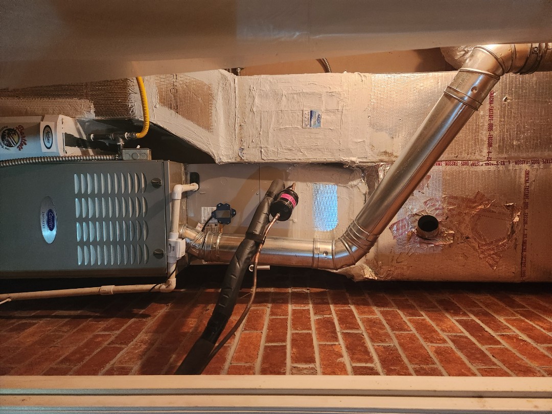 Atlanta, GA - Installed new Carrier Infinity 5 stage condenser with Carrier Infinity 2stage variable speed gas furnace Infinity Mytouch WIFI Thermostat and Aprilaire media filter 