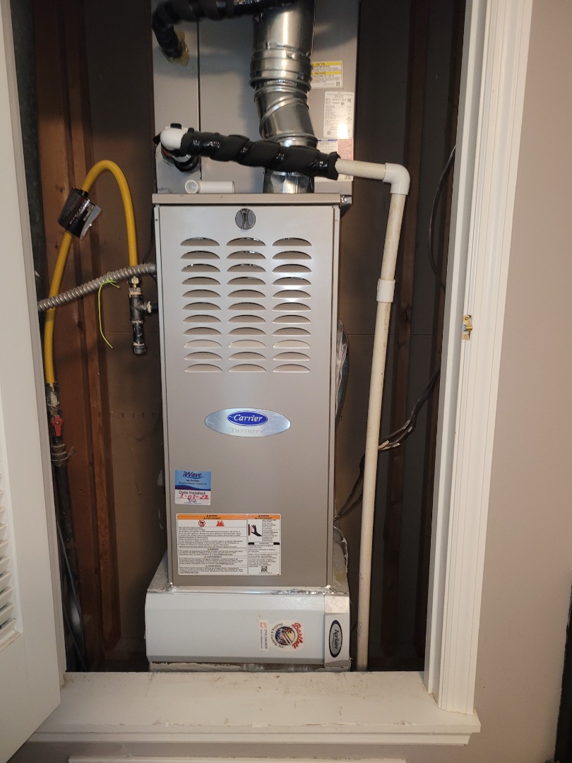 Marietta, GA - Performed Heat Maintenance on 2 High Efficiency Carrier Infinity Furnaces.  Marietta 
