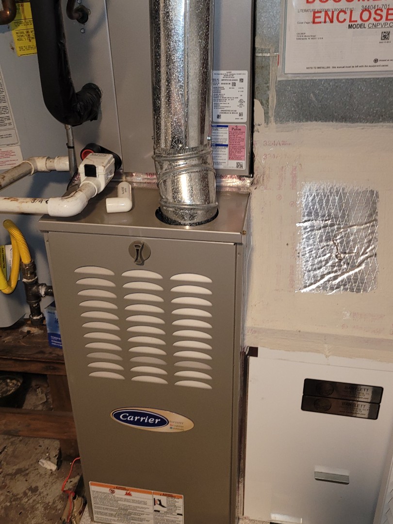Marietta, GA - Performed Heat Maintenance on 2 Carrier Furnaces. Marietta 