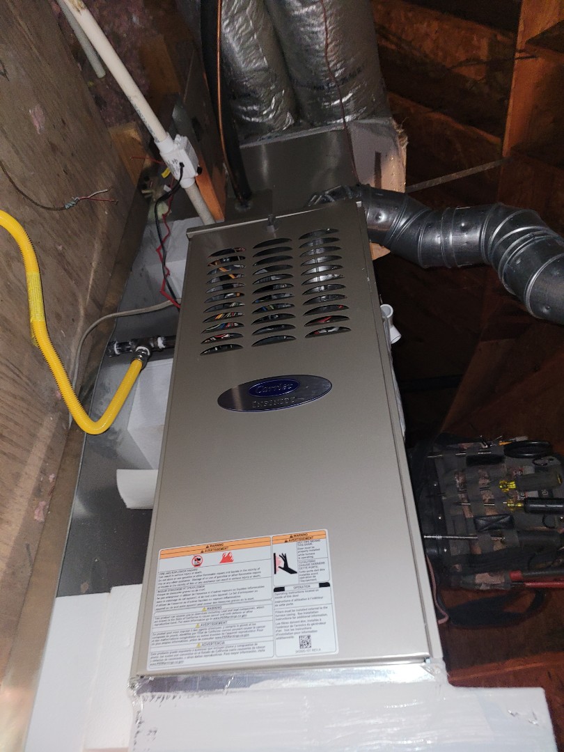 Marietta, GA - Performed Heat Maintenance on 2 Carrier Furnaces. Marietta 