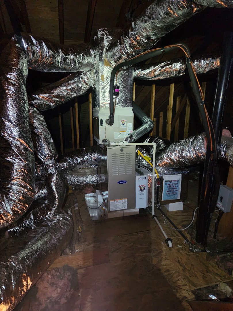 Marietta, GA - Installed new Carrier High efficiency system 