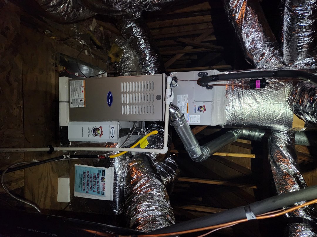Marietta, GA - Installed new Carrier High efficiency system 