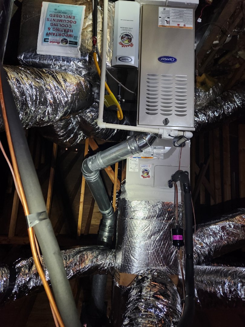 Marietta, GA - Installed new Carrier High efficiency system 
