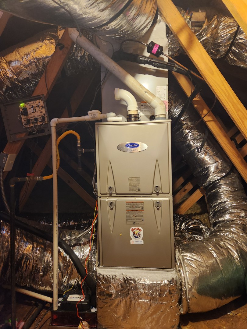 Dallas, GA - Installed new Carrier 2stage variable speed gas furnace Carrier condenser 