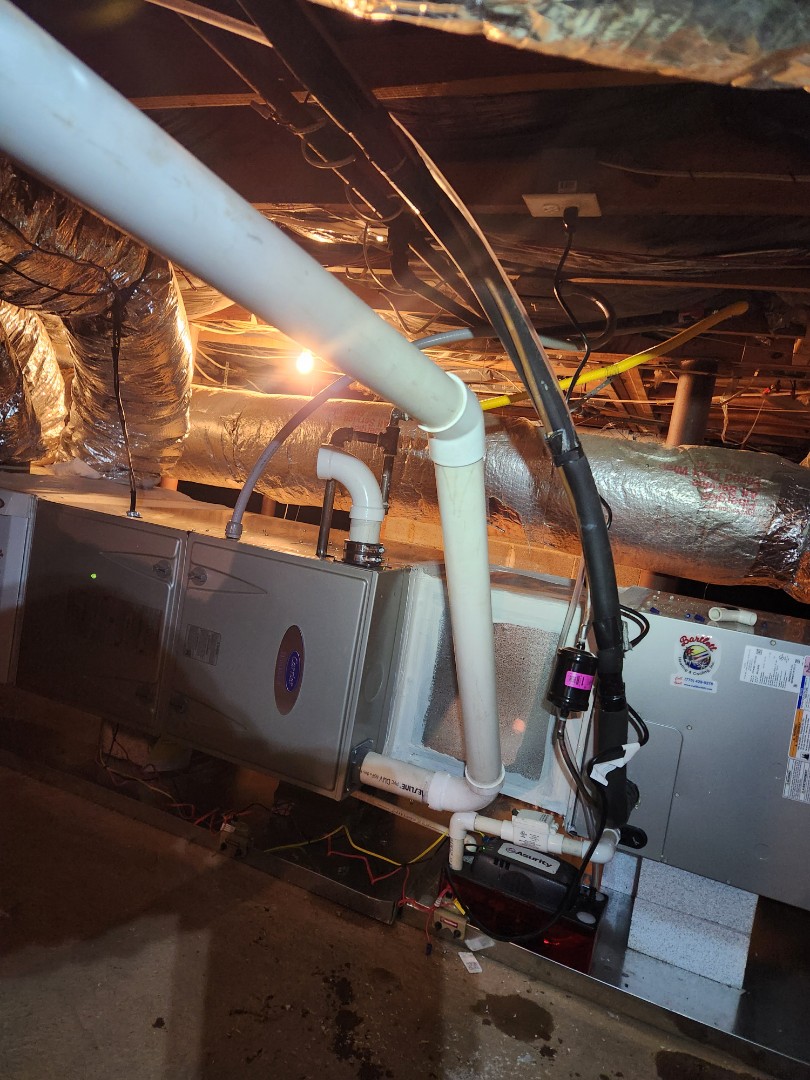 Atlanta, GA - Installed new Carrier 90% high efficiency gas furnace 