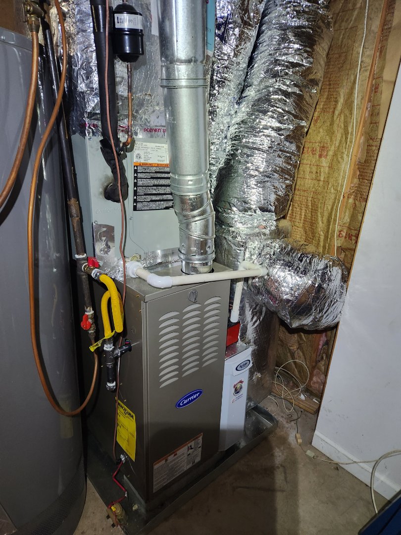 Marietta, GA - Installed new Carrier gas furnace and Aprilaire media filter 