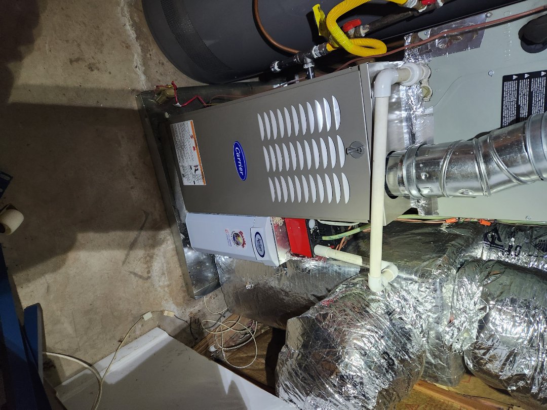 Marietta, GA - Installed new Carrier gas furnace and Aprilaire media filter 