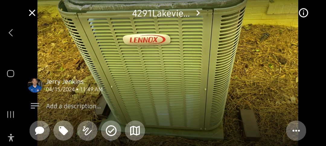 Acworth, GA - Performed AC Maintenance on a Lennox Condensing Unit and removed all debris from bottom of condensing unit.  Acworth