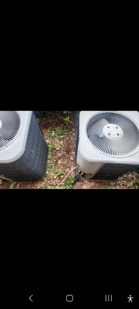 Marietta, GA - Performed AC Maintenance Main on 2 Lennox Condensing Units and chemically washed condenser coils and removed all debris from bottom of condensing Units  with Family Plan. Marietta