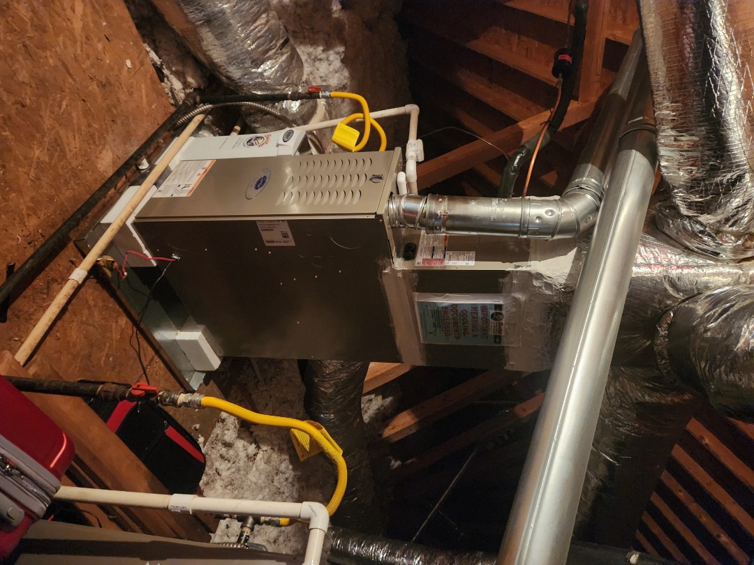 Atlanta, GA - Installed new Carrier High Efficiency systems with Ecobee Wifi Thermostat and Aprilaire media filter 