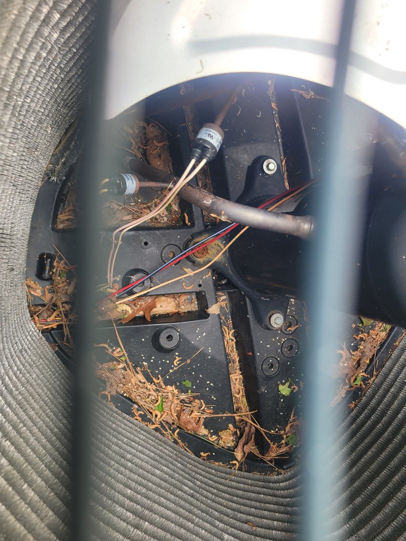 Marietta, GA - Performed AC Maintenance on a Trane Condensing Unit and removed all debris from bottom of condensing unit.  Marietta 