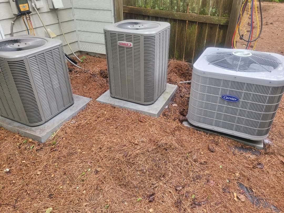 Marietta, GA - Performed AC Maintenance on 2 Lennox and 1 Carrier Condensing Units  and chemically washed out coils and removed all debris from bottom of condensing Units.  Marietta.