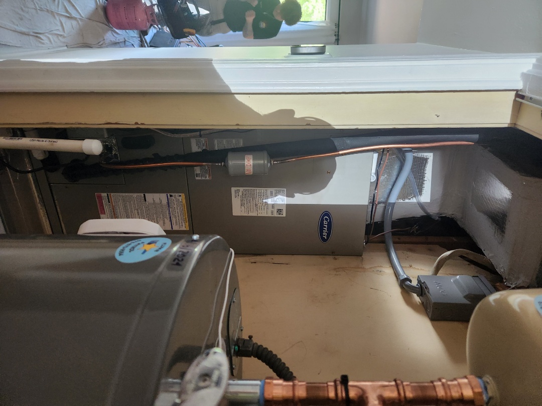Atlanta, GA - Installed new Carrier High Efficiency heat pump system with Ecobee Wifi Thermostat and new lineset 