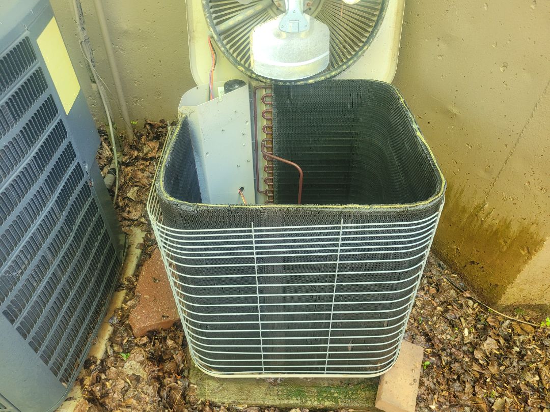 Marietta, GA - Performed AC Maintenance on a Lennox, Trane and Goodman Condensing Units and removed all debris from bottom of condensing Units.  Marietta