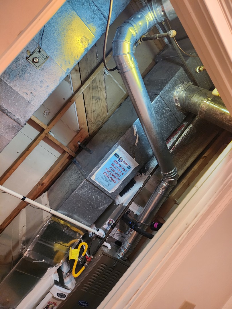 Marietta, GA - Installed new Carrier High Efficiency systems with Ecobee Wifi Thermostat and Aprilaire media filter 