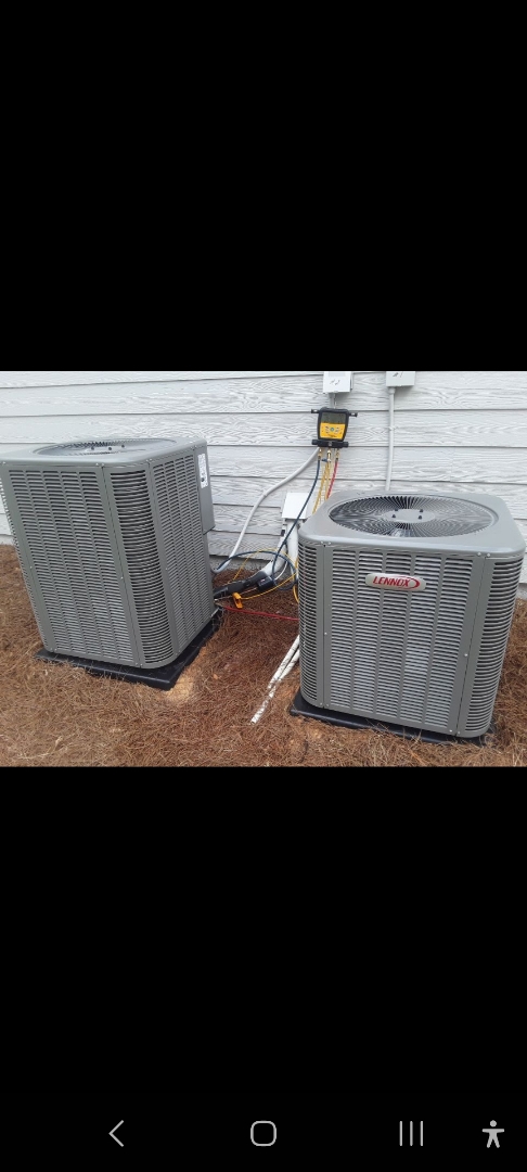 Dallas, GA - Performed AC Maintenance on 2 Lennox Condensing Units and removed all debris from bottom of condensing Units.  Dallas
