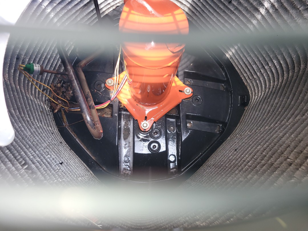 Marietta, GA - Performed AC Maintenance on a Trane Condensing Unit and removed all debris from bottom of condensing unit.  Marietta 