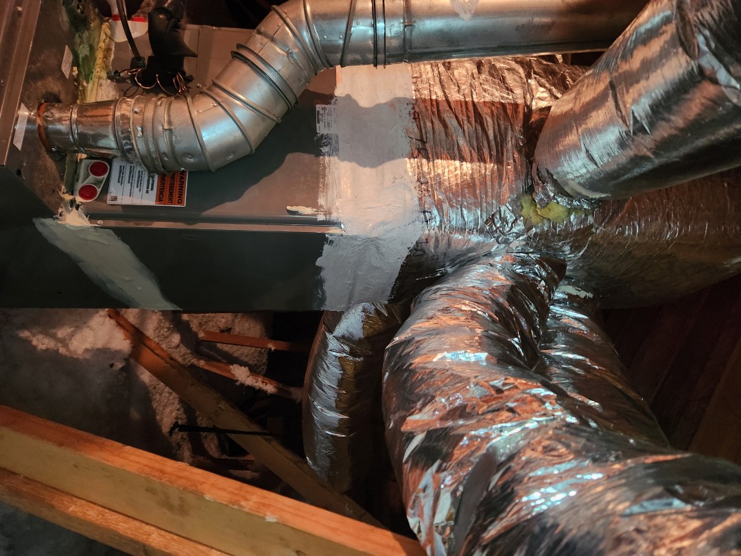 Smyrna, GA - replaced supply plunm in attic