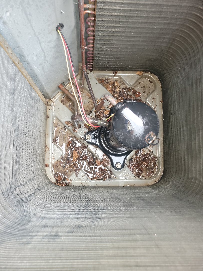 Marietta, GA - Performed AC Maintenance on 2 Lennox Condensing Units and removed all debris from bottom of condensing Units.  Marietta 